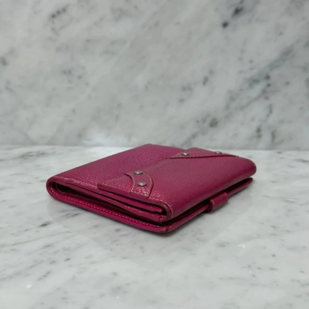 Burberry pink leather compact wallet - Picture 5 of 11